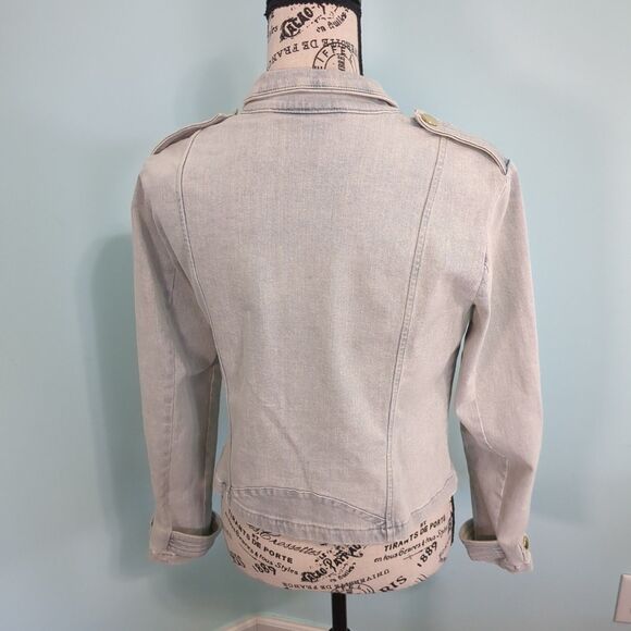 emily mccarthy moto jacket denim xxs - Picture 2 of 6
